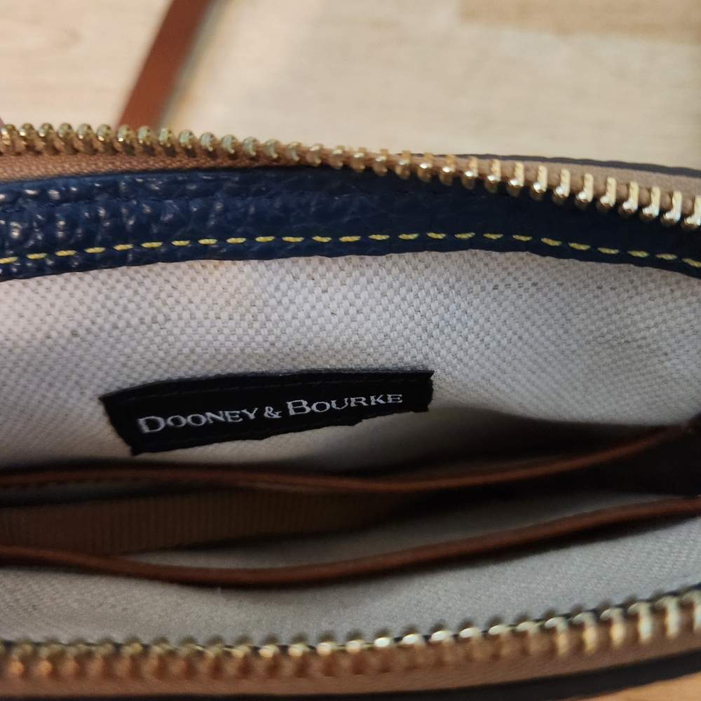 Dooney & Bourke Navy Pebble Leather Crossbody Bag - Picture 4 of 7